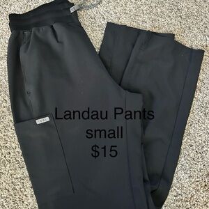 Landau Women's Black Scrub Pants